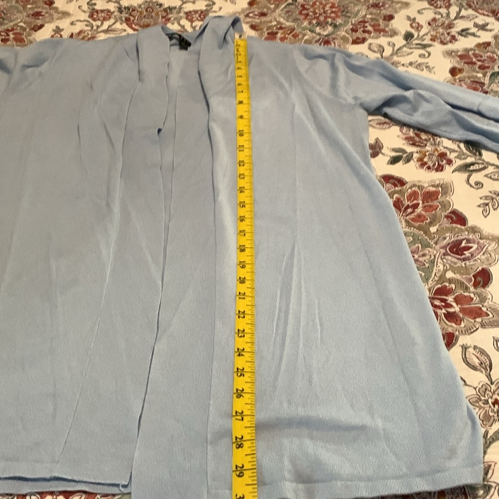 Women’s Cyrus long, hooded cardigan, light blue - Picture 7 of 9